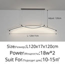 GobekUsa LED Ceiling Lights White Black Infinite Dimming Home Lighting Fixtures