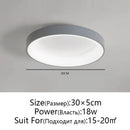 GobekUsa LED Ceiling Lights: White Grey Modern Design, Dimmable for Living Room Bedroom Dining