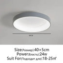 GobekUsa LED Ceiling Lights: White Grey Modern Design, Dimmable for Living Room Bedroom Dining