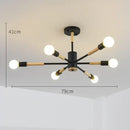 GobekUsa LED Ceiling Lights with Wooden Lampshades for Modern Livingroom and Bedroom