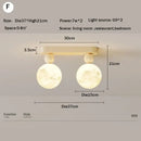 GobekUsa LED Ceiling Moon Wall Lamp Minimalist Bedroom Lighting Fixture