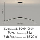 GobekUsa LED Ceiling Pendant Lamp: Minimalist Chandelier, Height Adjustable, Home Decor Solution