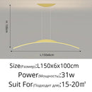 GobekUsa LED Ceiling Pendant Lamp: Minimalist Chandelier, Height Adjustable, Home Decor Solution