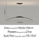 GobekUsa LED Ceiling Pendant Lamp: Minimalist Chandelier, Height Adjustable, Home Decor Solution