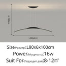 GobekUsa LED Ceiling Pendant Lamp: Minimalist Chandelier, Height Adjustable, Home Decor Solution