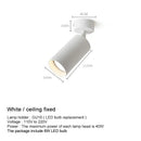 Modern black & white led ceiling spotlight living room track light by Decorbites