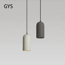 GobekUsa LED Cement Chandelier: Simple Industrial Style Ceiling Lamp for Bedroom, 110V 220V