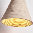 GobekUsa LED Cement Wall Light with Pull Chain & Wood Socket - Nordic Modern Sconce