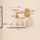 GobekUsa LED Ceramic Wall Lamp - Pull Chain Switch, Rotating Up Down Light