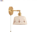 GobekUsa LED Ceramic Wall Lamp - Pull Chain Switch, Rotating Up Down Light