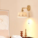GobekUsa LED Ceramic Wall Lamp - Pull Chain Switch, Rotating Up Down Light
