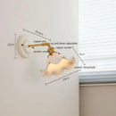 GobekUsa LED Ceramic Wall Lamp with Copper Arm for Bedroom Bathroom Mirror