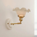 GobekUsa LED Ceramic Wall Lamp with Copper Arm for Bedroom Bathroom Mirror