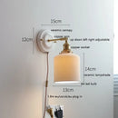 GobekUsa LED Ceramic Wall Lamp with Copper Arm for Bedroom Bathroom Mirror