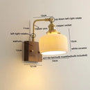 GobekUsa LED Ceramic Wall Sconce Pull Chain Switch Light Fixture