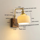 GobekUsa LED Ceramic Wall Sconce Pull Chain Switch Light Fixture