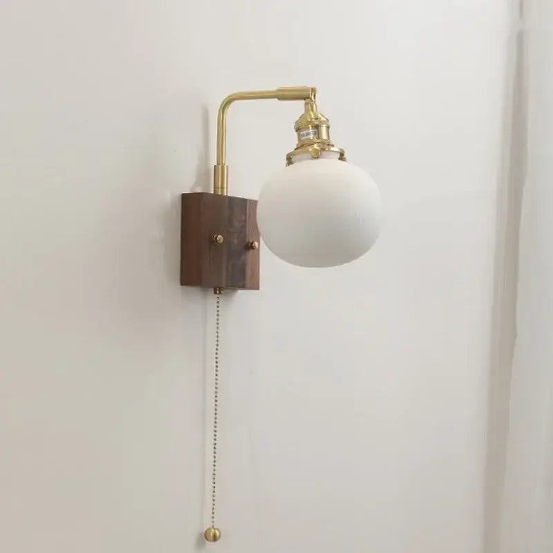 GobekUsa LED Ceramic Wall Sconce Pull Chain Switch Light Fixture, photo 3 of 21