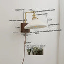 GobekUsa LED Ceramic Wall Sconce Pull Chain Switch Light Fixture