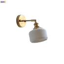 GobekUsa LED Ceramic Wall Sconce with Knob Switch for Bedroom Bathroom Mirror Lighting
