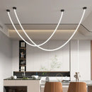 GobekUsa LED Chandelier: 360-degree Silicone Pendant Light for Home, Restaurant, Office, Hotel