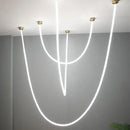 GobekUsa LED Chandelier: 360-degree Silicone Pendant Light for Home, Restaurant, Office, Hotel