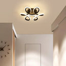 GobekUsa LED Chandelier Black White Ceiling Lights