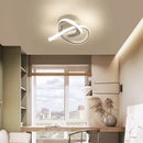 GobekUsa LED Chandelier Black White Ceiling Lights