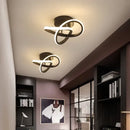 GobekUsa LED Chandelier Black White Ceiling Lights