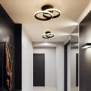 GobekUsa LED Chandelier Black White Ceiling Lights