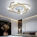 GobekUsa LED Chandelier Electric Fan Ceiling Lights for Modern Home Decor