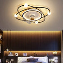 GobekUsa LED Chandelier Electric Fan Ceiling Lights for Modern Home Decor