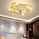 GobekUsa LED Chandelier Electric Fan Ceiling Lights for Modern Home Decor