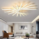 GobekUsa LED Chandelier Fan Lampshade for Living Room Bedroom Dining Study Aluminum Ceiling Lamp