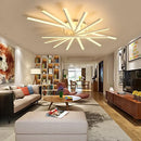 GobekUsa LED Chandelier Fan Lampshade for Living Room Bedroom Dining Study Aluminum Ceiling Lamp