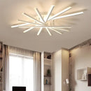 GobekUsa LED Chandelier Fan Lampshade for Living Room Bedroom Dining Study Aluminum Ceiling Lamp