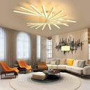 GobekUsa LED Chandelier Fan Lampshade for Living Room Bedroom Dining Study Aluminum Ceiling Lamp