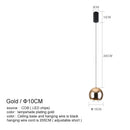 GobekUsa LED Chandelier for Bedroom Kitchen Study Chrome Gold Modern Pendant Light