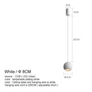 GobekUsa LED Chandelier for Bedroom Kitchen Study Chrome Gold Modern Pendant Light