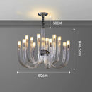 GobekUsa LED Chandelier for Bedroom: Modern Ceiling Pendant Lamp Lighting Fixture