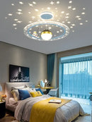 GobekUsa LED Chandelier for Boy's Room with Remote Control and Modern Design
