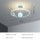 GobekUsa LED Chandelier for Boy's Room with Remote Control and Modern Design