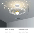 GobekUsa LED Chandelier for Boy's Room with Remote Control and Modern Design