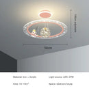 GobekUsa LED Chandelier for Boy's Room with Remote Control and Modern Design