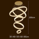 GobekUsa LED Chandelier for Modern Bedroom Living Room Decor Lighting