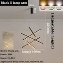GobekUsa LED Chandelier for Modern Duplex Interior, Loft Decor, Living & Dining Room Lighting