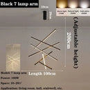 GobekUsa LED Chandelier for Modern Duplex Interior, Loft Decor, Living & Dining Room Lighting