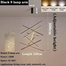 GobekUsa LED Chandelier for Modern Duplex Interior, Loft Decor, Living & Dining Room Lighting