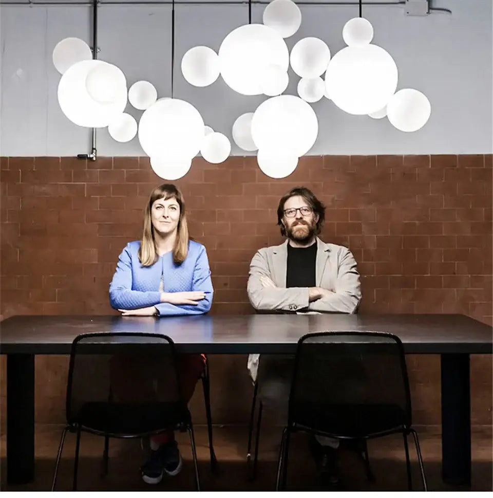 GobekUsa LED Chandelier for Nordic Decor - Bubble Ball, photo 35 of 39