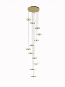GobekUsa LED Chandelier for Revolving Staircase | Loft Villa Ceiling Hanging Lamp