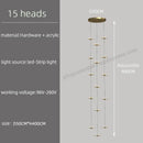 GobekUsa LED Chandelier for Revolving Staircase | Loft Villa Ceiling Hanging Lamp